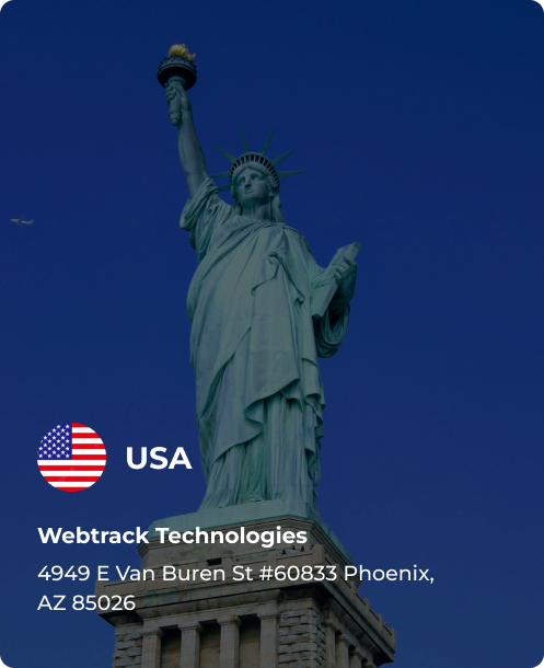 Webtrack technologies company location in USA