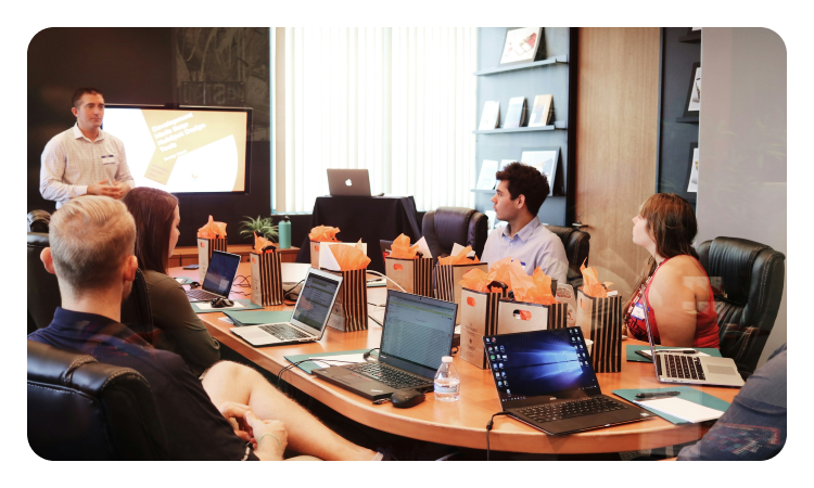 Conference meeting team